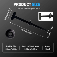 100pcs Nylon Universal Cable Tie Buckle Heavy Duty Self-Locking Free Ship