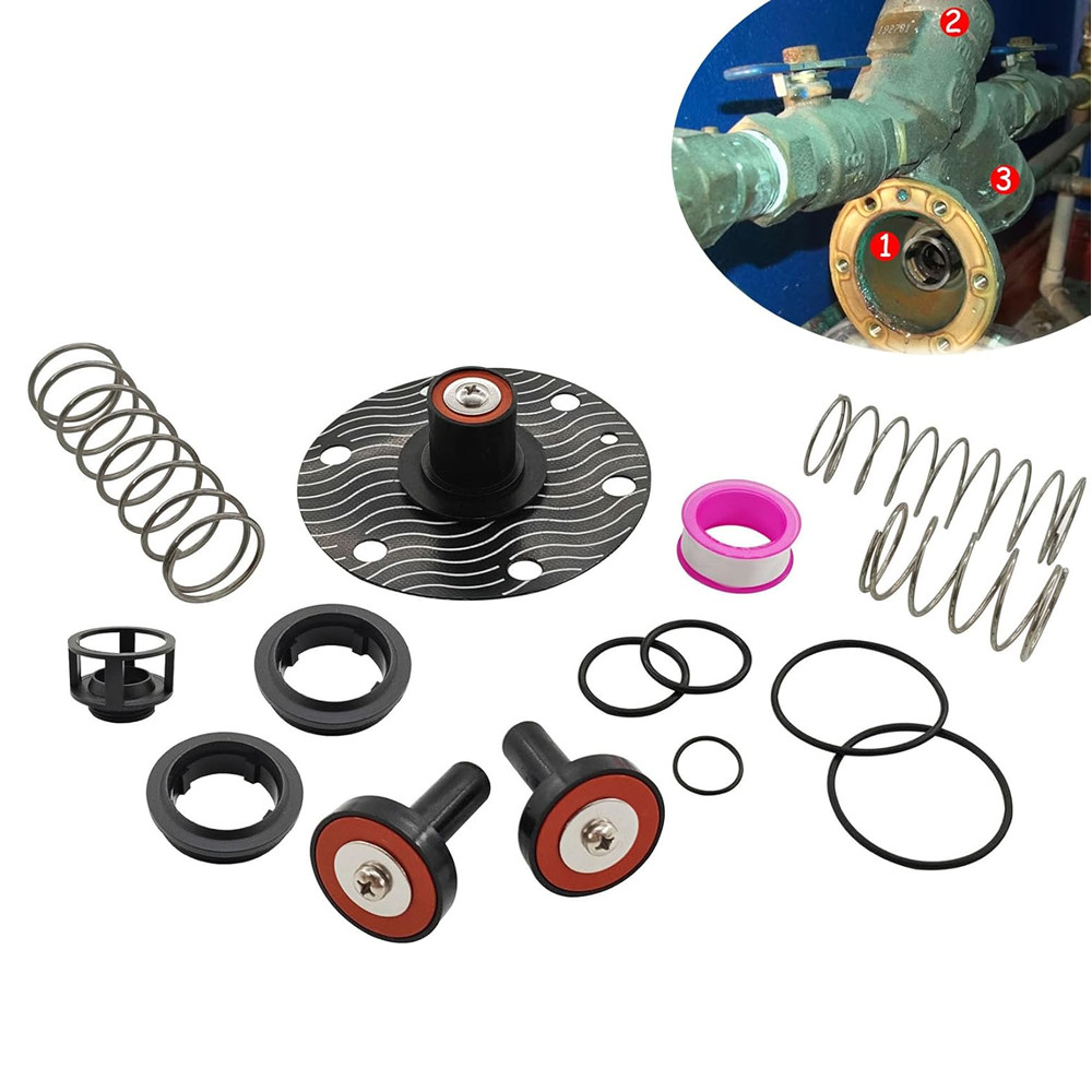 3/4″”-1″” Backflow Repair Kit for 975XL 975XL2 Replacements RK34-975XLC, Black