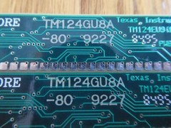 Two TEXAS INST. TM124GU8A 8 BIT RAM MODULES – Mac Classic II or Performa 200