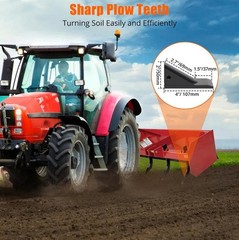 Garvee Box Blade Tractor 16″ Ripper Shanks Adjustable Steel Anti-Rust Tillage