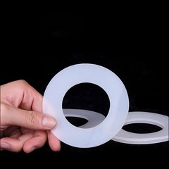1MM THICK WHITE SILICONE HIGH TEMP FLAT RING RUBBER WASHER SEAL GASKETS
