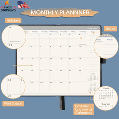 2026-2029 Pocket Planner – 3 Year Monthly Planner 2026-2029, Jul.2026 – Jun.2029
