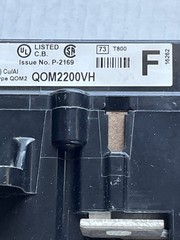 Square D QOM2200VH 200A 2P 120/240V Circuit Breaker Free Shipping USA
