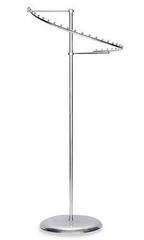 NEW CHROME 29 BALL SPIRAL GARMENT CLOTHING RACK “SALE”