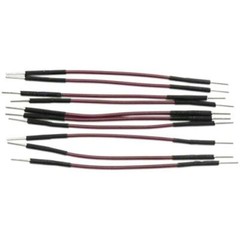 50 Piece Set of Male to Male Jumper Wire, Lengths of 2″ to 8″, Assorted Colors