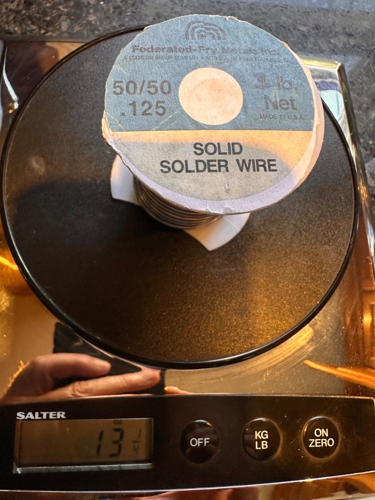 Solder 13.25oz. Wire 0.125 in. Tin/Lead 50/50