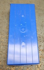 (Lot of 5) Akro Mils 30-158 Storage Bin Blue L: 17 7/8″ W: 8 3/8″ H: 4″ 30158