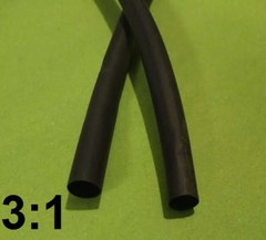 1/2 ” inch 12mm black 3:1 heat shrink tubing polyolefin (1.5 FOOT)