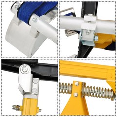 Adjustable 24″-40″ Drywall Stilts Aluminum Tool – Painting Painter Taping Yellow