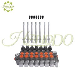 11 GPM 7 Spool Hydraulic Monoblock Double Acting Control Valve + conversion plug
