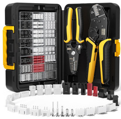 Kit crimpadora JST 29 conectores 2.5mm + pelacables y alicates AWG32-20, Nuevo