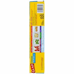 Glad Zipper Freezer Bags, Gallon Size, 15 ct