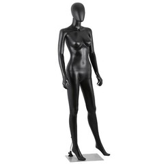 70″ Black Female Mannequin Full Body Maniquine Model Stand Adjustable Metal Base
