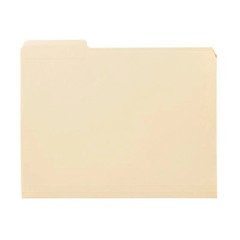 Heavyweight File Folders 1/3 Cut Manila Letter Size 25 Pack Organize Documents