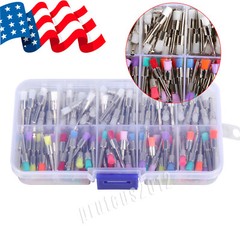 Disposable Dental Prophy Polishing Brush Latch Flat Type Rainbow 200Pcs/Box