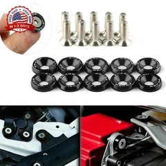 20Pcs/Set Bumper Fender Washers Engine Bay Dress Up Bolts Fasteners M6 JDM Fende