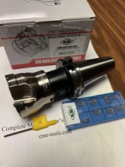 2-1/2″ 90 degree indexable face mill w CAT40 Arbor Extra 10pcs R390 Inserts #506