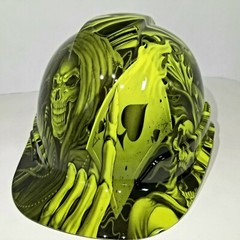 CAP STYLE Hard Hat custom hydro dipped , NEW ACE OF SKULLS , ACES HIGH , NEW
