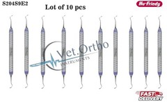 10X Hu-Friedy S204S9E2 EverEdge 2.0 #204S Double End Sickle Scaler #9 Handle