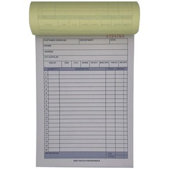 Large Carbonless Duplicate Sales Order Receipt Books 5 Pack 50 Sets 5.9 x 1