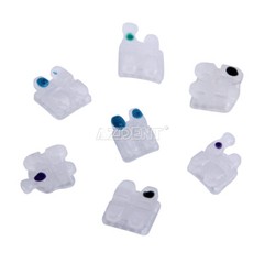 AZDENT Dental Orthodontic Ceramic Bracket Braces Roth MBT 0.022/ 018 Hooks 3 4 5