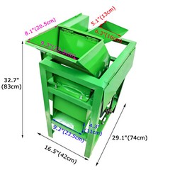 220V 3HP Grass Cutting and Dicing Combined Crusher Chaff Cutter Double Inlet