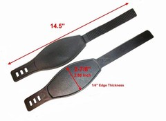 (Pair L or R) Stationary Bikes Long Pedal Straps (3″ W x 14-1/2″ L) Ratchet R…