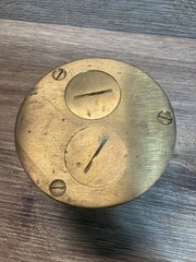 Brass Round Flush Floor Mount Box With Cover