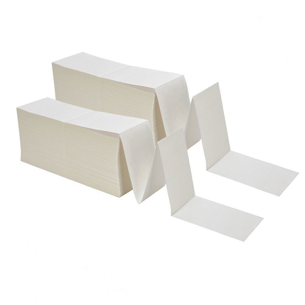 20000 Fanfold 4 x 6 Direct Thermal Shipping Labels Perforated for Zebra & Rollo