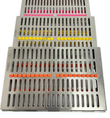 GERMAN DENTAL AUTOCLAVE STERILIZATION CASSETTE RACK BOX TRAY FOR 20 INSTRUMENTS