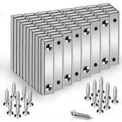 80lbs Pulling Force Neodymium Rectangular Pot Magnets 60 Packs, 2.36″x0.53″x0…