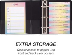 USA-Made Durable 3 Ring Mini Binder – Perfect for Everyday Document Management