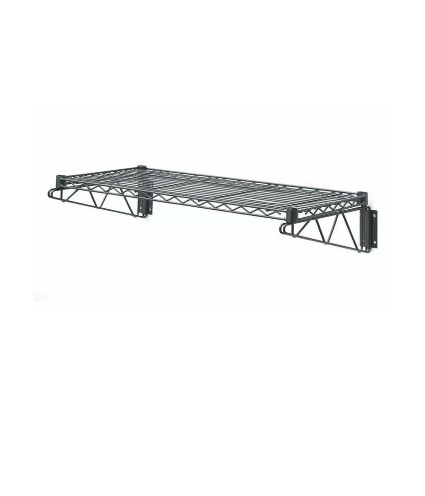 HUBERT Flint Steel Wire Wall Shelf – 36″L x 14″W