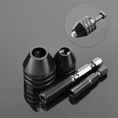 Mini ( 0.3mm to 3.6mm) Keyless Drill Chuck with 1/4″ Hex Shank Adapter – J016