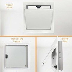 White 12×12 Inch Aluminum Alloy Wall Ceiling Drywall Access Door Panel