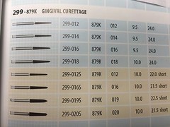 879K018xc 299-018xc 30x Gingival Curettage Extra Course FG Diamond Burs 1718.10