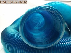 QTY= 20ft (2 x 10ft pieces) 4″ Plastic Flexhose wire support Dust Collector Blue