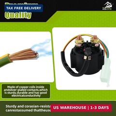 Solenoid Starter Relay for 4-Stroke 50cc 70cc 90cc 100cc 150cc 200cc 250cc ATV 4