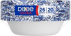 Dixie Ultra Paper Bowls 20oz 150 Count Microwave Safe Disposable Compostable