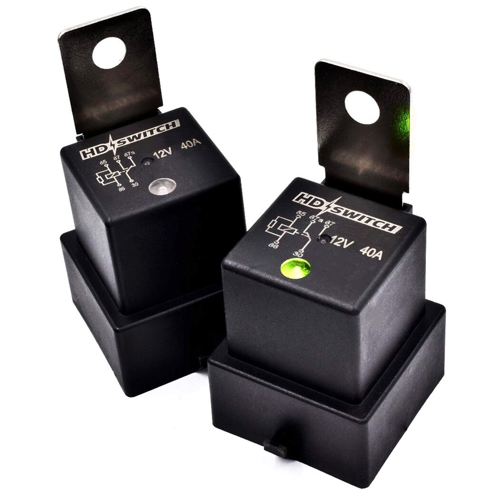 HD Switch -2 Pack- Waterproof Relay w/LED Indicator Replaces Hella 4RD-960388…