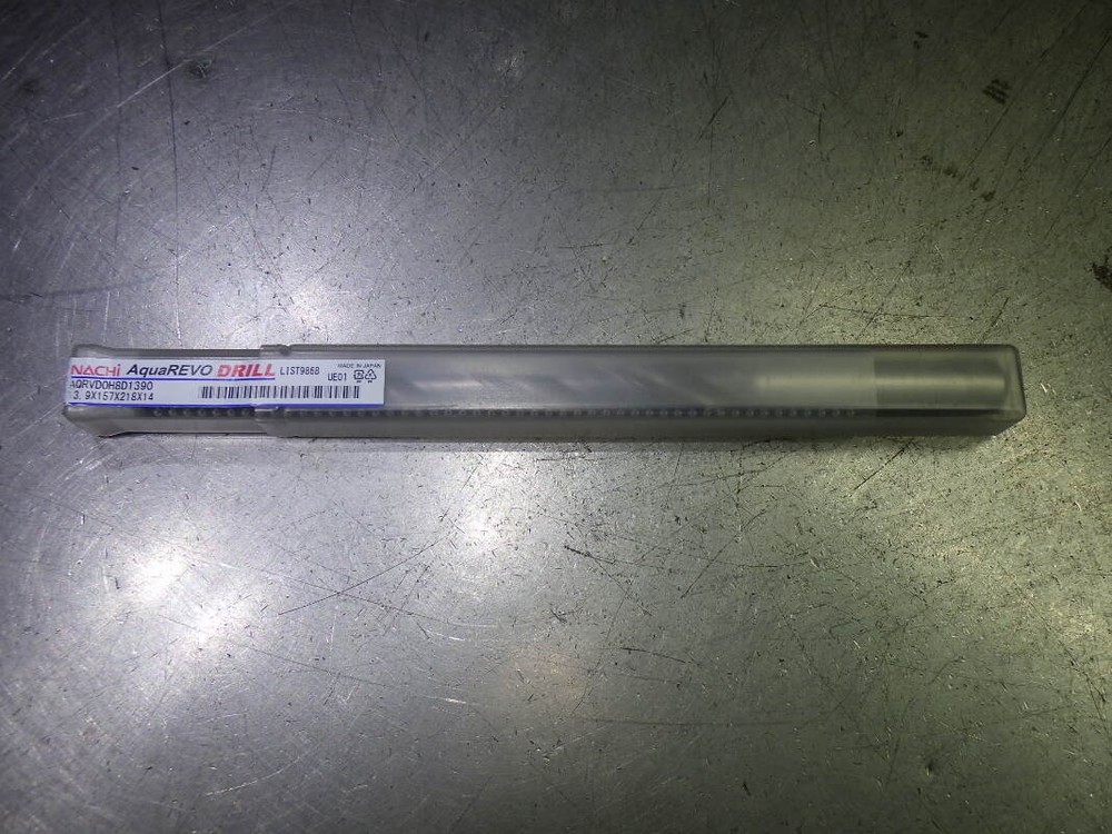Nachi AquaREVO 13.9mm Coolant Thru 8xD Carbide Drill AQRVD0H8D1390 (LOC2583A)