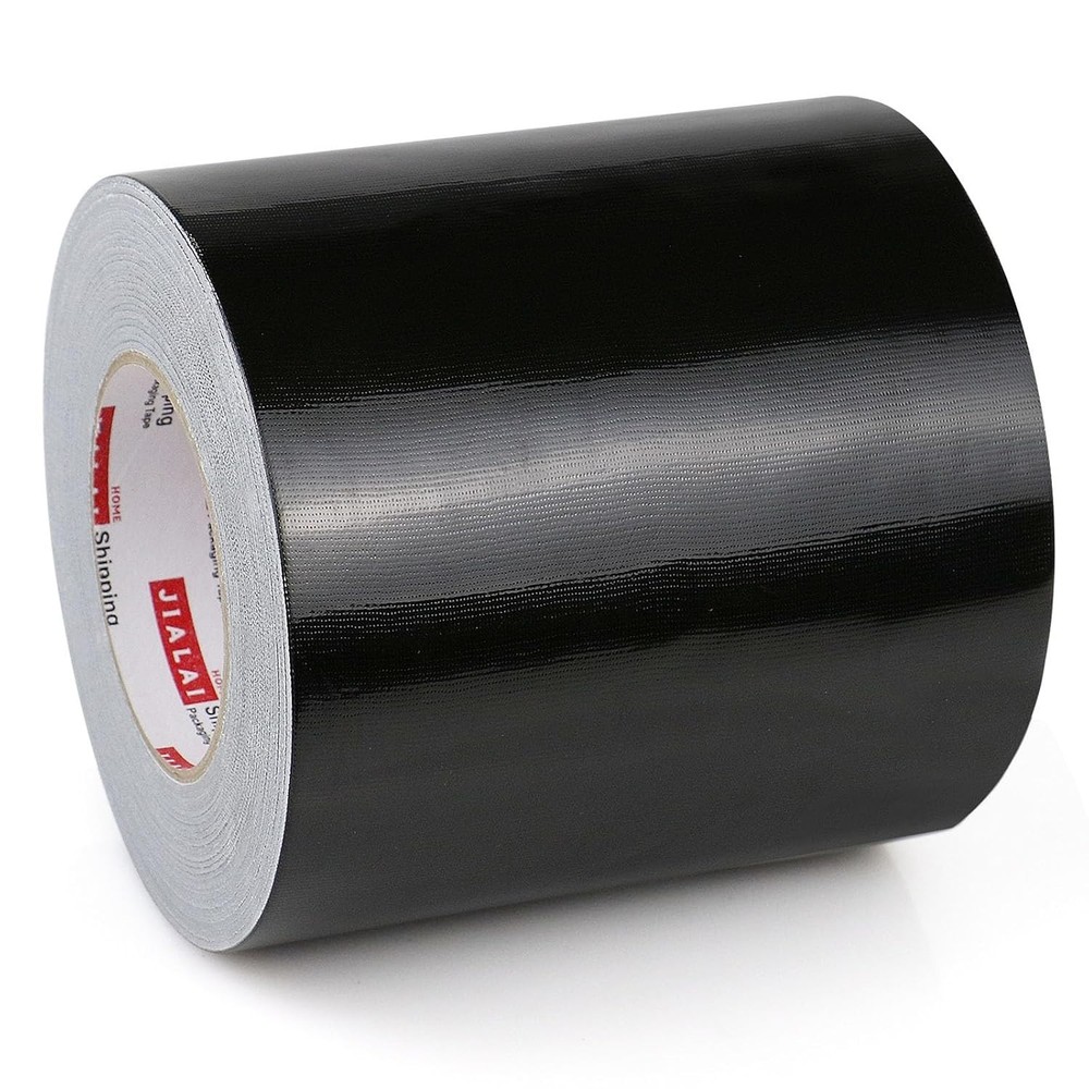 6″ Duct Tape Heavy Duty 6 inch x 55 yds (164 ft) Wide Black Duct Tape Waterproof