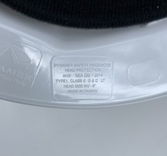 Tesla Pyramax Safety Hard Hat Size 6.5″-8″ White ANSI Type 1 Class E,G & C