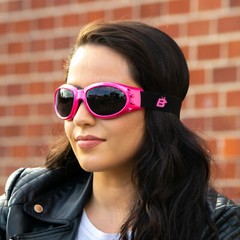 Birdz Eyewear Eagle Purple Foam Padded Goggles ReflecTech Purple Mirror Lenses