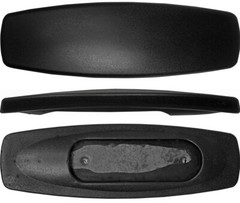 Replacement Office Chair Arm Pad – 4” Mounting Holes – Pair – Flat