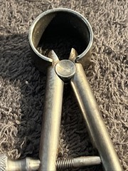 Vtg L.S. Starrett 6″ Round Leg Outside Spring Caliper Athol Mass USA