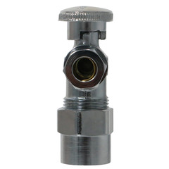 3 PIECES 1/4 TURN ANGLE STOP VALVE COMPRESSION 3/8″ OD X 1/2″ CPVC (LEAD FREE)