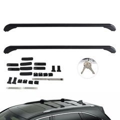 Universal Car Top Luggage Roof Rack Cross Bar 43.3 inch Adjustable Window Frame