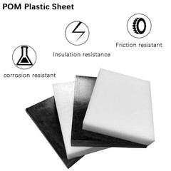 1″ Thick Black Acetal Plastic Sheet – 8″ x 12″ POM Block for Machining & DIY Pro