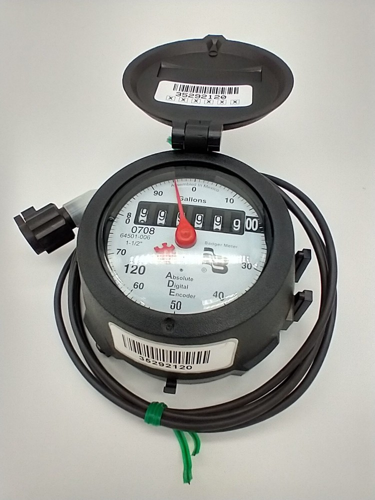 Badger 1-1/2” Water Meter Register Model 120 ADE 64501-006